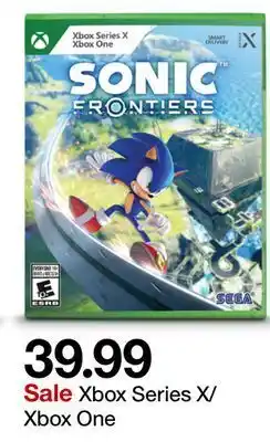 Target Sonic frontiers - xbox series x/xbox one offer