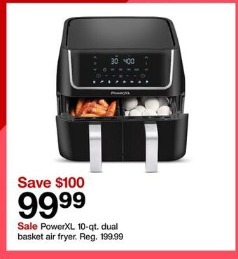 Target Powerxl 10-qt. dual basket air fryer offer