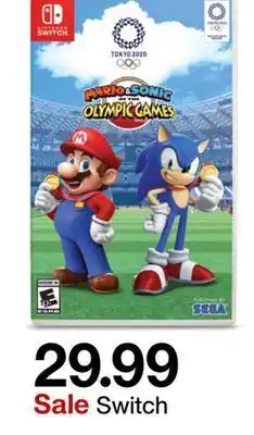 Target Mario & sonic olympic games - nintendo switch offer