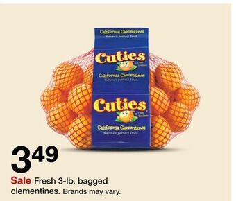 Target Fresh 3-lb. bagged clementines offer