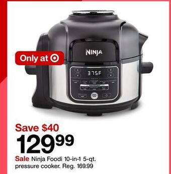 Target Ninja foodi 10-in-1 5-qt. pressure cooker offer
