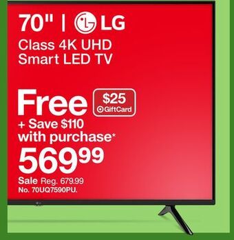 Target Lg 70" class 4k uhd smart led tv offer