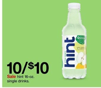 Target Hint 16-oz. single drinks offer