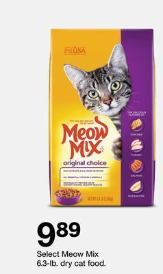 Target Select meow mix 6.3-lb. dry cat food. offer
