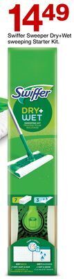 Target Swiffer sweeper dry + wet sweeping starter kit offer