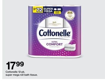 Target Cottonelle 12-pk. super mega roll bath tissue offer