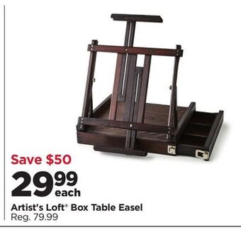 Michaels Artist's loft® box table easel offer