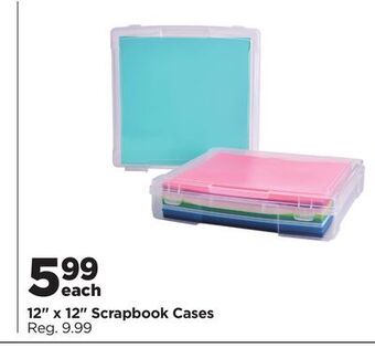 Michaels 12" x 12" scrapbook cases offer