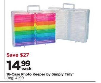 Michaels 16-case photo keeper by simply tidy® offer