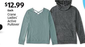 Aldi Crane ladies' active pullover offer