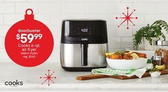 JC Penney Cooks 6-qt. air fryer offer