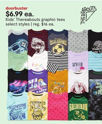 JC Penney Kids' thereabouts graphic tees offer