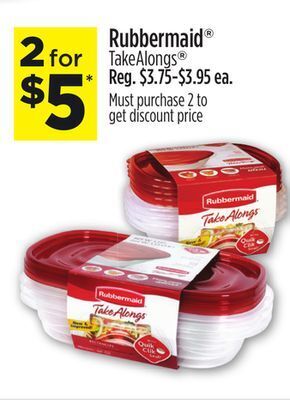 Dollar General Rubbermaid® takealongs® offer