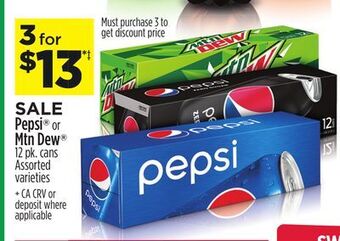 Dollar General Pepsi® or mtn dew® offer