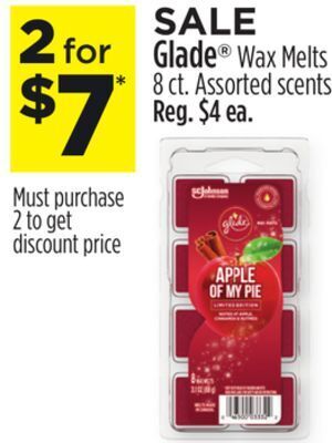 Dollar General Glade® wax melts offer