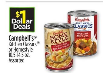 Dollar General Campbell's® kitchen classics® or homestyle offer