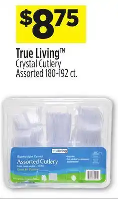 Dollar General True living™ crystal cutlery offer