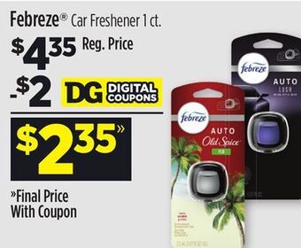 Dollar General Febreze® car freshener offer