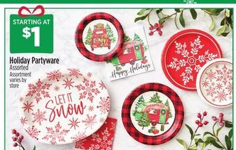 Dollar General Holiday partyware offer