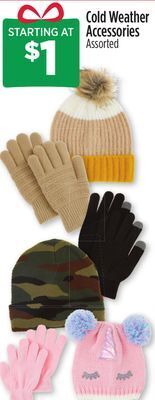 Dollar General Cold weather accessories offer