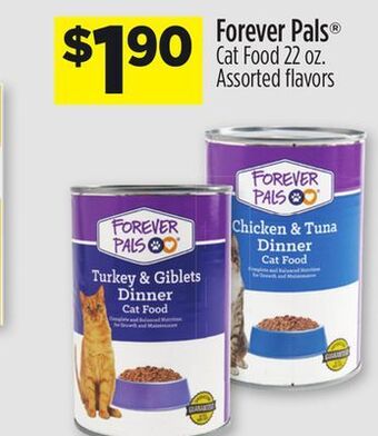 Dollar General Forever pals® cat food offer