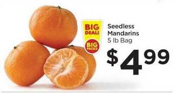 Food 4 Less Seedless mandarins offer