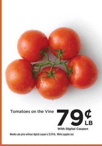 Food 4 Less Tomatoes on the vine offer
