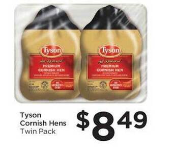 Food 4 Less Tyson cornish hens offer