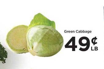 Food 4 Less Green cabbage offer