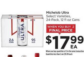 Food 4 Less Michelob ultra offer