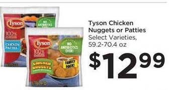Food 4 Less Tyson chicken nuggets or patties offer
