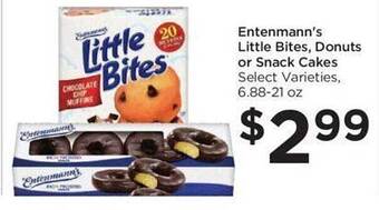 Food 4 Less Entenmann's little bites, donuts or snack cakes offer