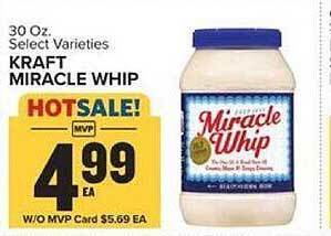 Food Lion Kraft miracle whip offer