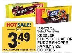 Food Lion Keebler chips deluxe or fudge shoppe family size cookies offer
