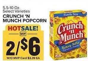 Food Lion Crunch 'n munch popcorn offer