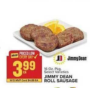 Food Lion Jimmy dean roll sausage offer