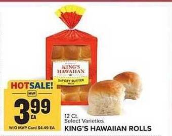 Food Lion King's hawaiian rolls offer