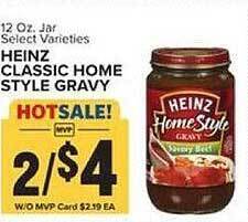 Food Lion Heinz classic home style gravy offer