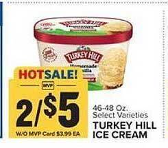 Food Lion Turkey hill ice cream offer