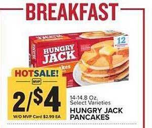 Food Lion Hungry jack pancakes offer