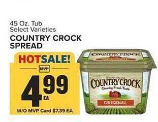 Food Lion Country crock spread offer
