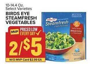 Food Lion Birds eye steamfresh vegetables offer