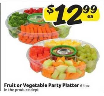 Harveys Supermarkets Fruit or vegetable party platter offer
