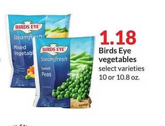 Hy-Vee Birds eye vegetables offer
