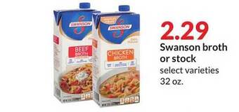 Hy-Vee Swanson broth or stock offer