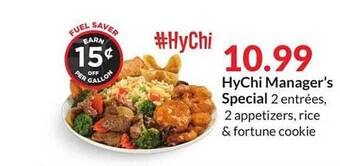 Hy-Vee Hychi manager's special offer