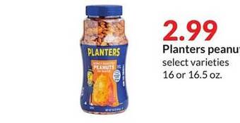 Hy-Vee Planters peanuts offer