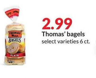 Hy-Vee Thomas' bagels offer