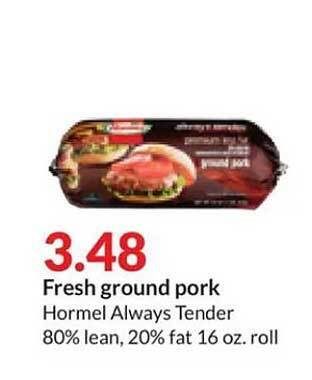 Hy-Vee Fresh ground pork offer
