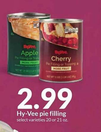 Hy-Vee Hy-vee pie filling offer